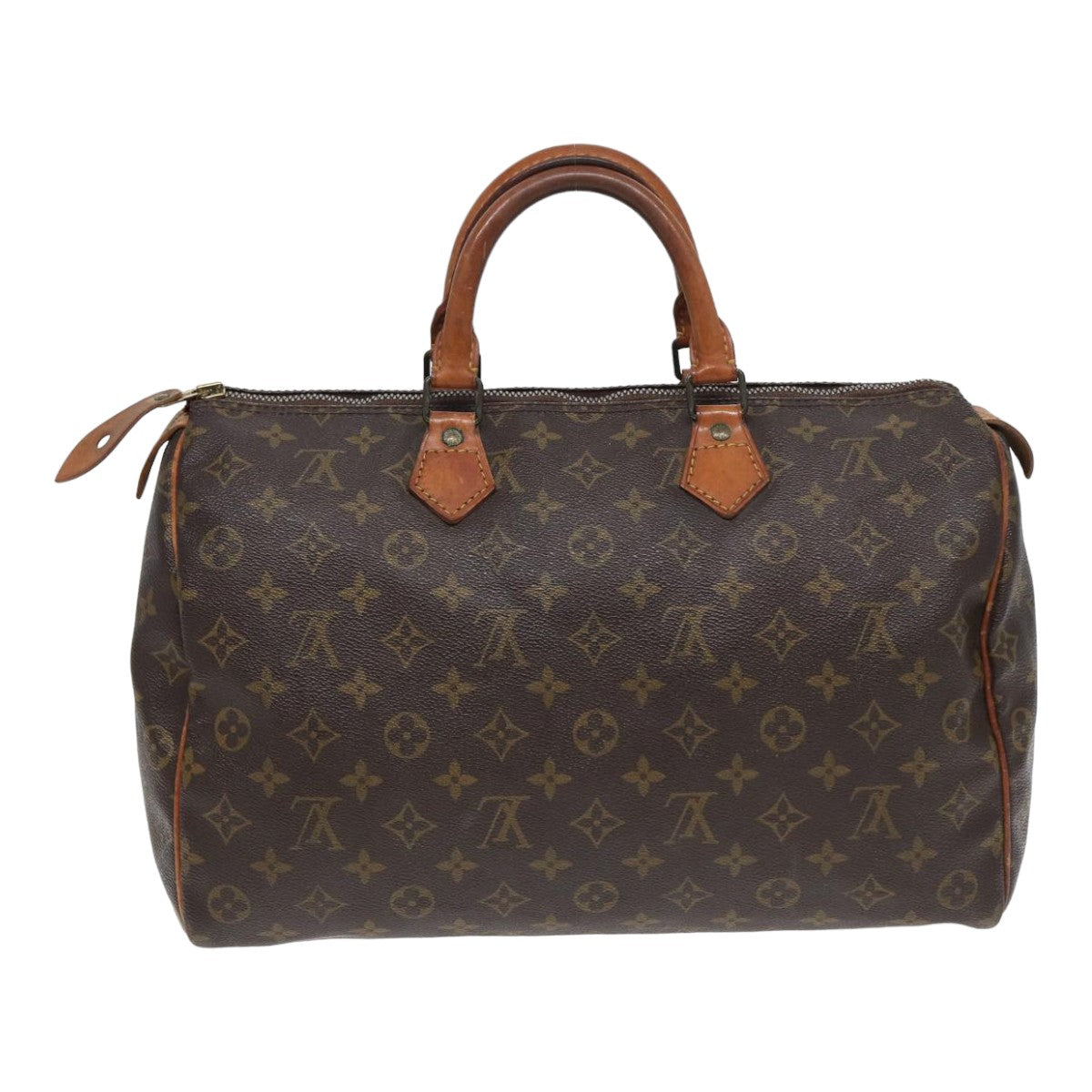 LOUIS VUITTON Monogram Speedy 35 Hand Bag M41524 LV Auth ar12189