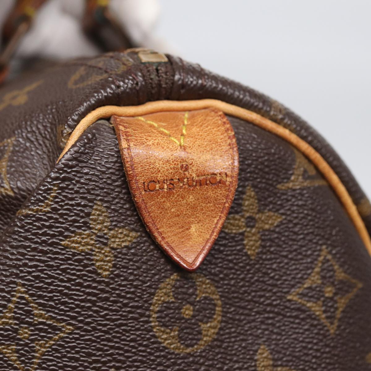 LOUIS VUITTON Monogram Speedy 35 Hand Bag M41524 LV Auth ar12190