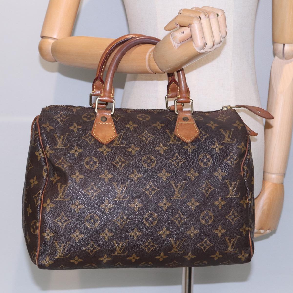 LOUIS VUITTON Monogram Speedy 30 Hand Bag M41526 LV Auth ar12191