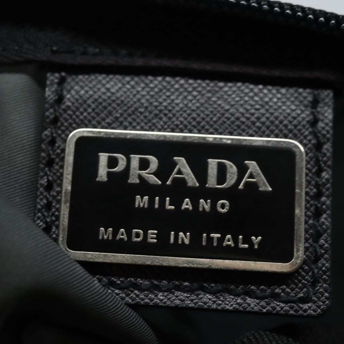 PRADA Waist bag Nylon Gray Auth ar12207