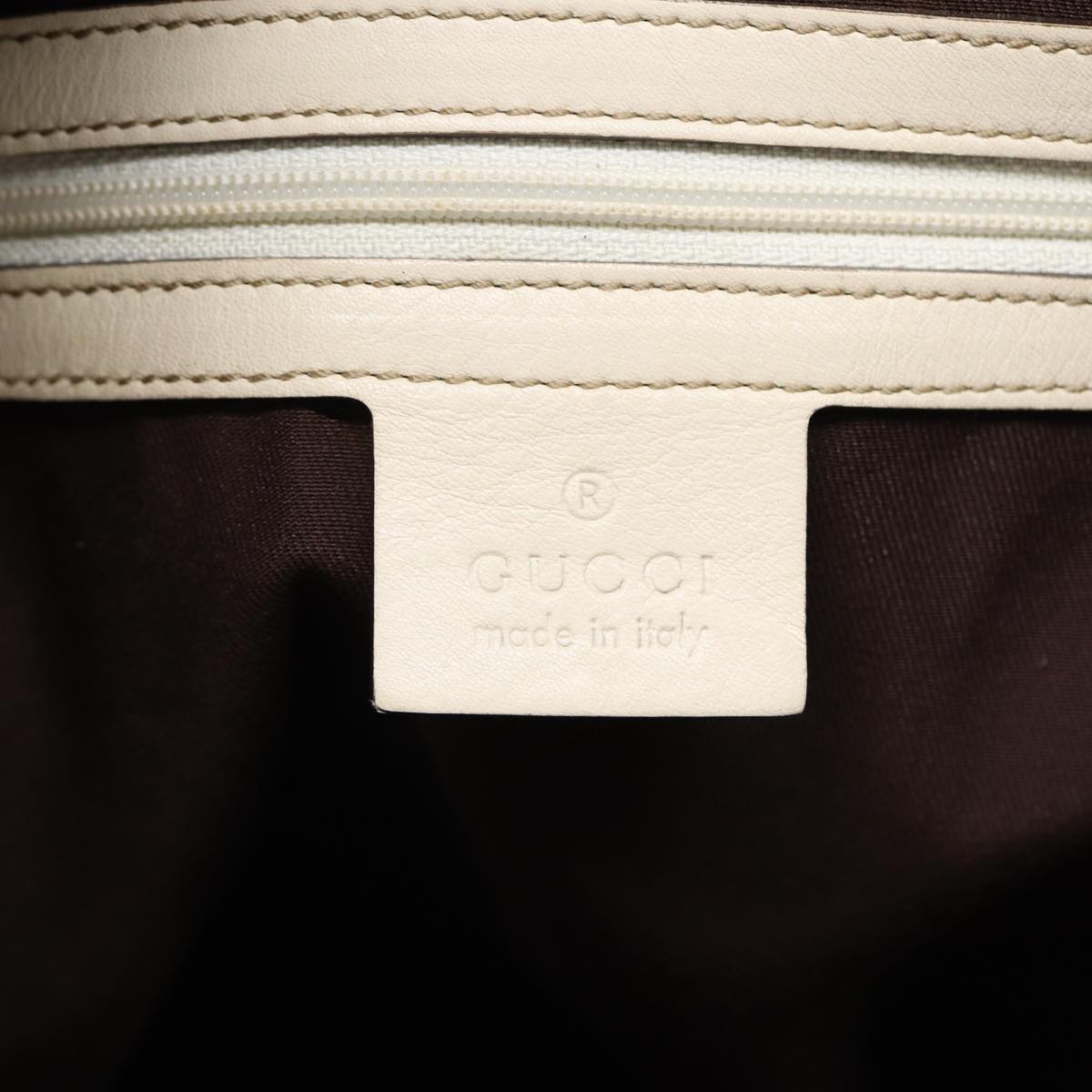 GUCCI GG Canvas Tote Bag Beige Auth ar12215