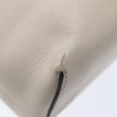 FENDI Hand Bag Leather Beige Auth ar12221-8