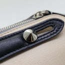 FENDI Hand Bag Leather Beige Auth ar12221-17