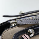 FENDI Hand Bag Leather Beige Auth ar12221-19