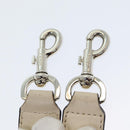 FENDI Hand Bag Leather Beige Auth ar12221-32