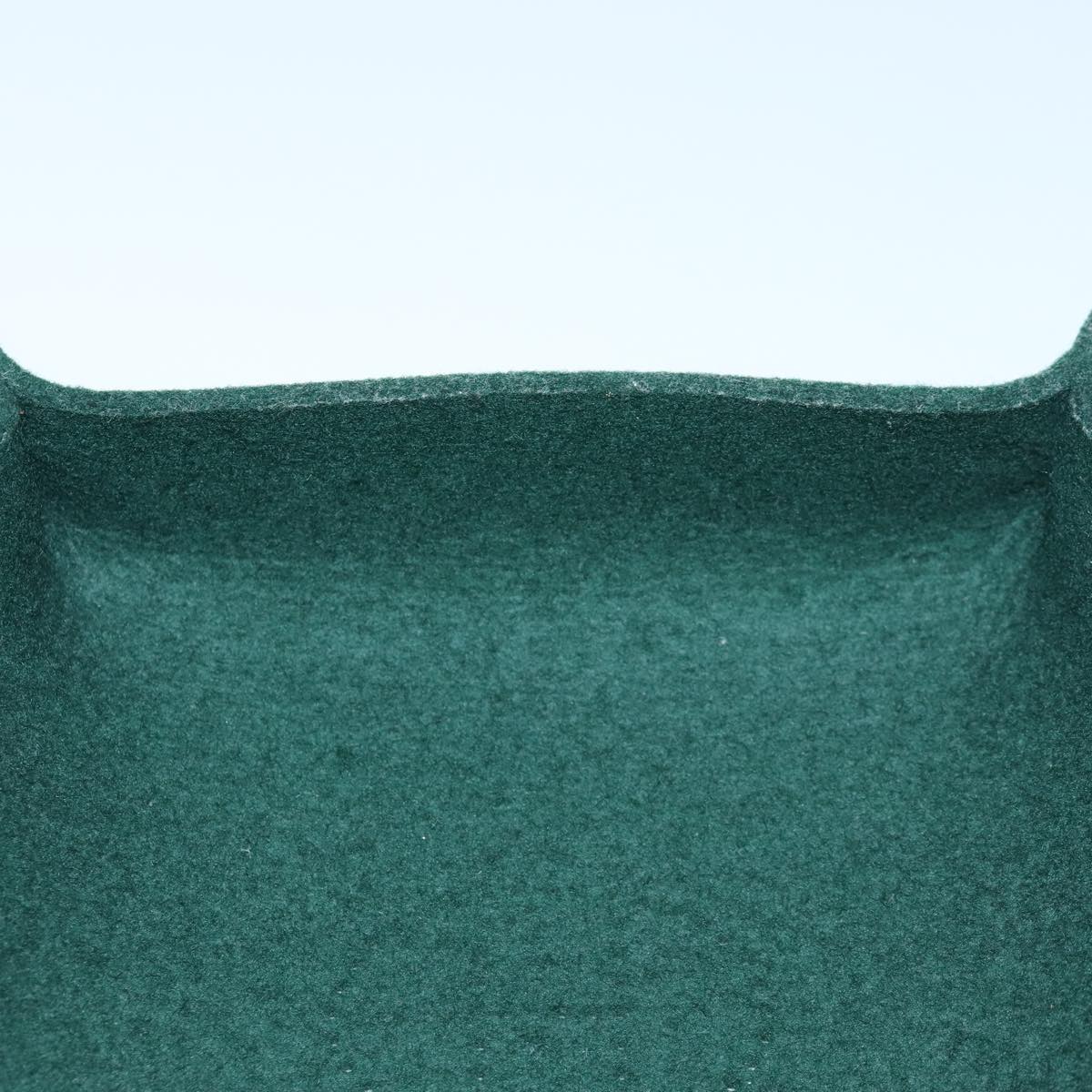 HERMES Vid Posh Tray Accessory Case felt Green Auth ar12230