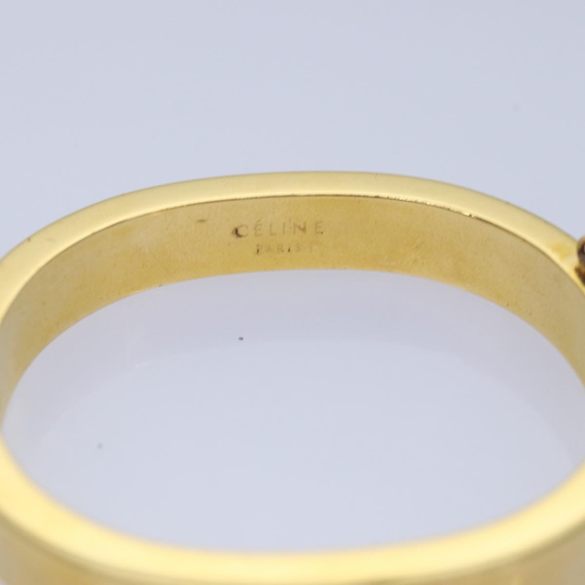 CELINE Bracelet metal Gold Auth ar12232