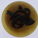 HERMES Earring Beige Auth ar12239-10