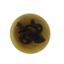 HERMES Earring Beige Auth ar12239-2