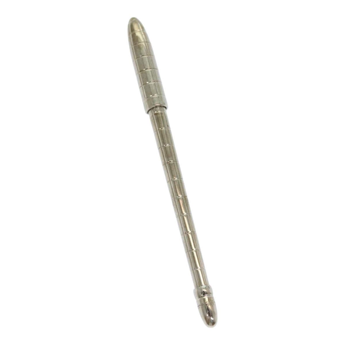 LOUIS VUITTON Styro Agenda Ballpoint Pen metal Silver LV Auth ar12242