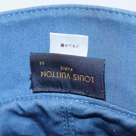 LOUIS VUITTON Monogram Hat Cotton Denim Blue M78772 LV Auth ar12250
