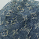 LOUIS VUITTON Monogram Hat Cotton Denim Blue M78772 LV Auth ar12250-7