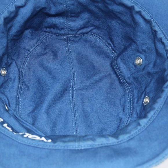 LOUIS VUITTON Monogram Hat Cotton Denim Blue M78772 LV Auth ar12250