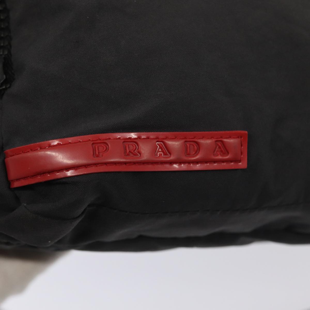 PRADA Sports Waist bag Nylon Gray Auth ar12260