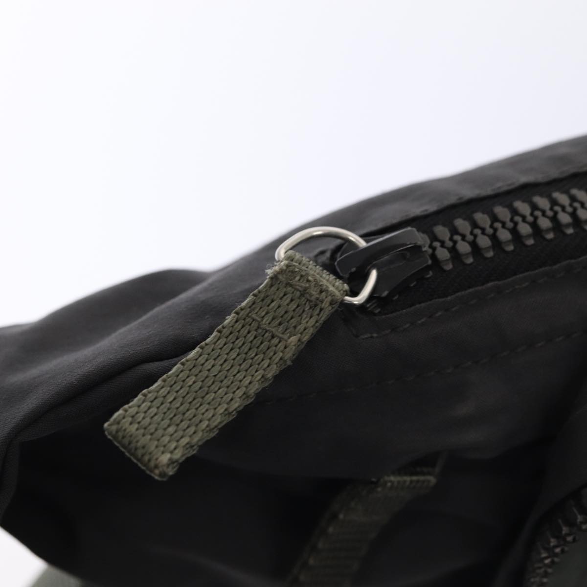 PRADA Sports Waist bag Nylon Gray Auth ar12260