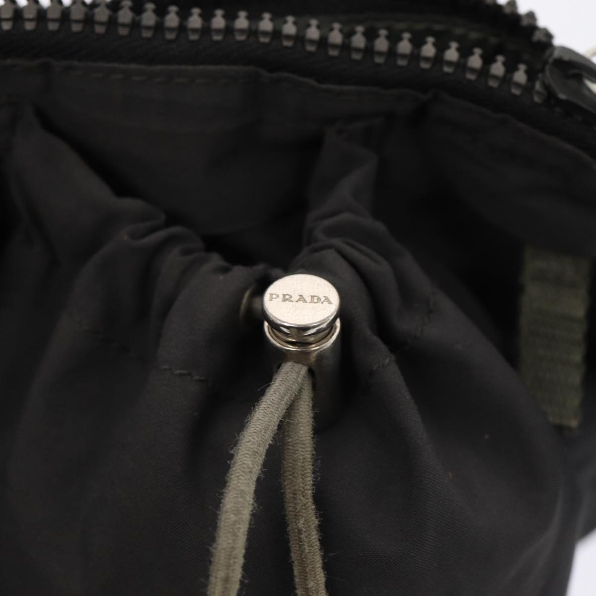 PRADA Sports Waist bag Nylon Gray Auth ar12260