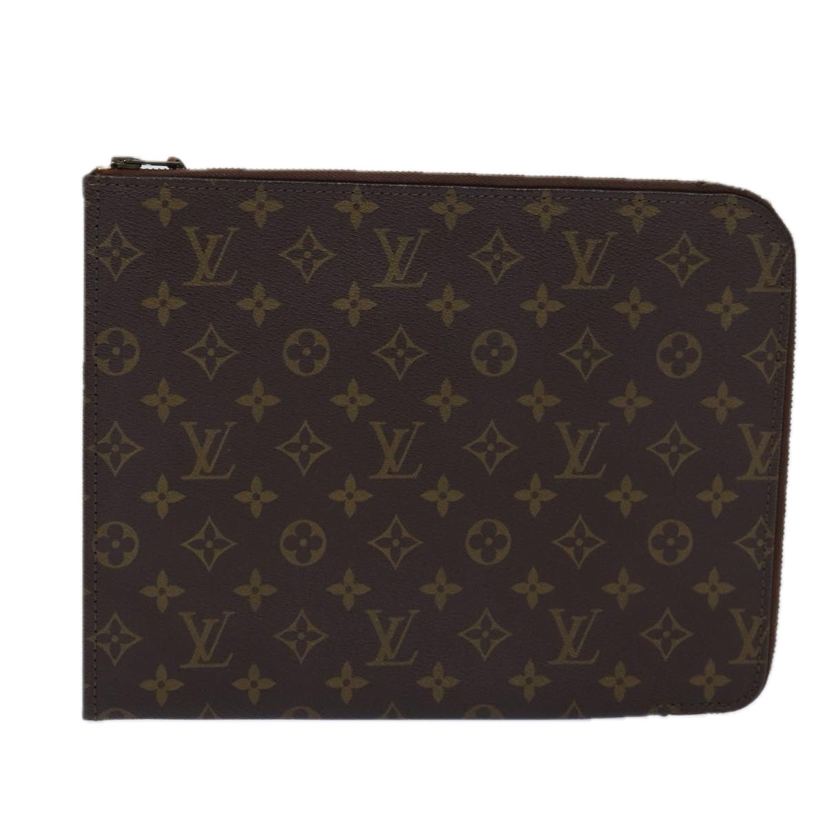 LOUIS VUITTON Monogram Posh Documents Clutch Bag Vintage M53456 LV Auth ar12267