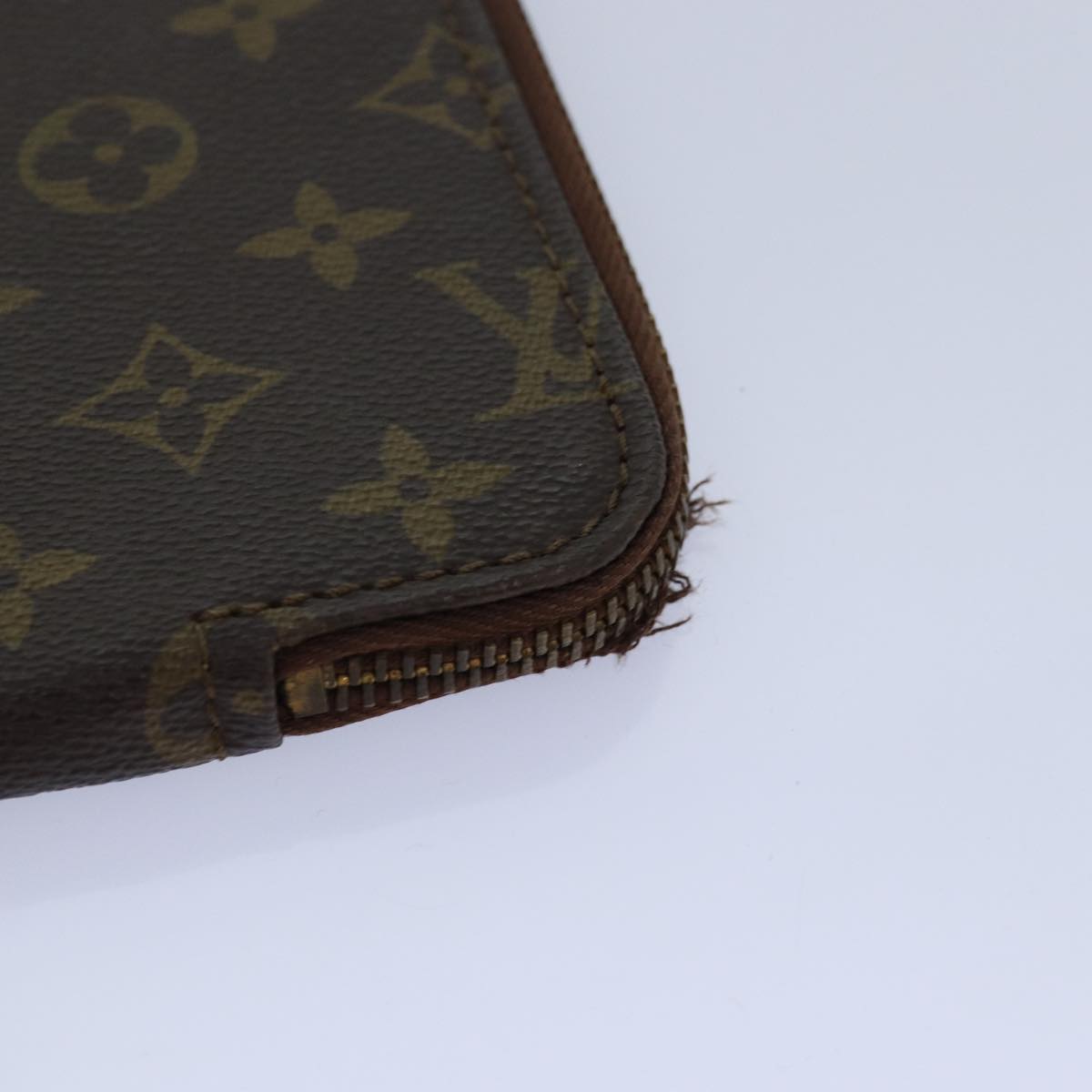 LOUIS VUITTON Monogram Posh Documents Clutch Bag Vintage M53456 LV Auth ar12267