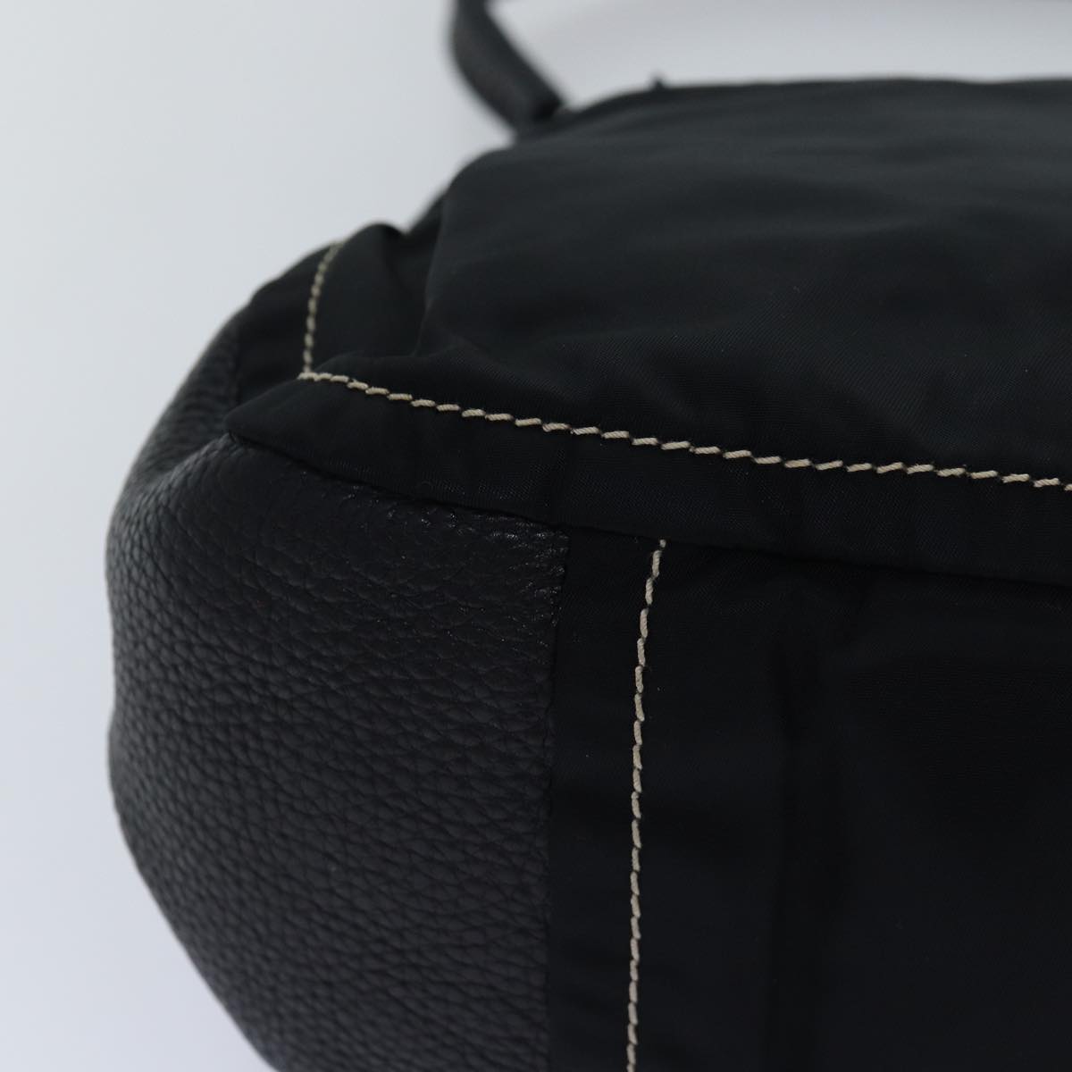 PRADA Shoulder Bag Nylon Black Auth ar12277