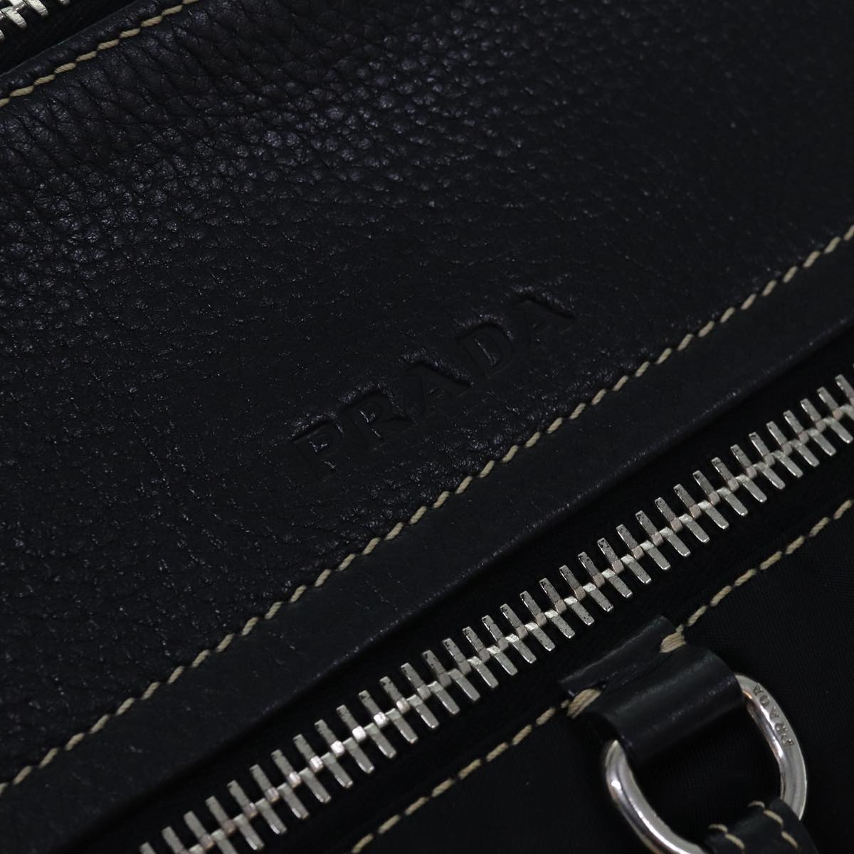 PRADA Shoulder Bag Nylon Black Auth ar12277