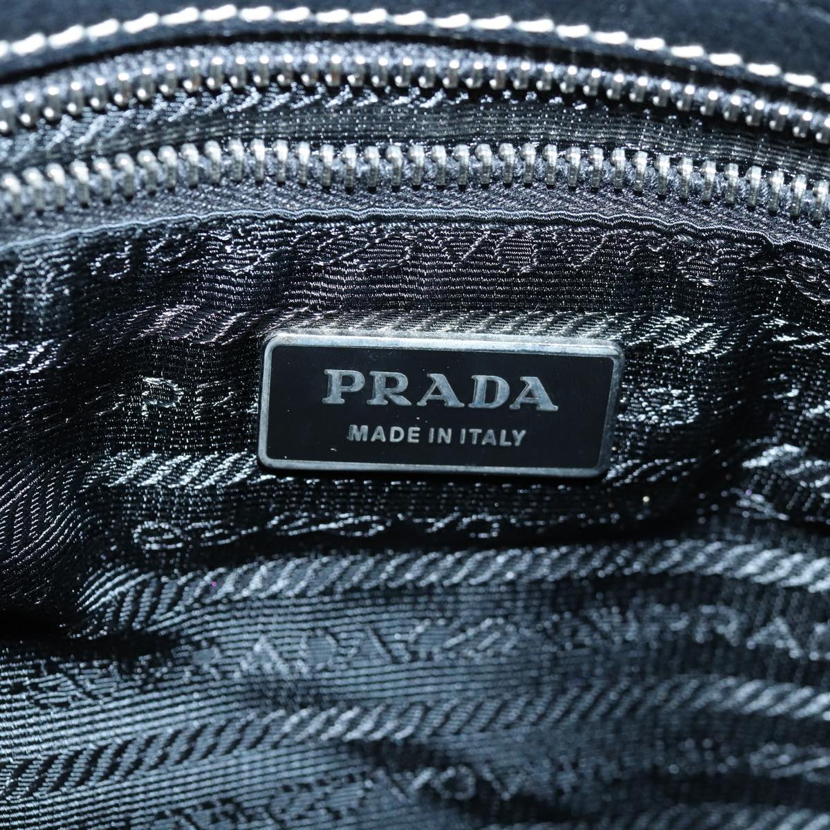 PRADA Shoulder Bag Nylon Black Auth ar12277