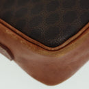 CELINE Macadam Canvas Shoulder Bag PVC Leather Brown Auth ar12296-9
