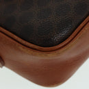 CELINE Macadam Canvas Shoulder Bag PVC Leather Brown Auth ar12296-15