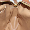 CELINE Macadam Canvas Shoulder Bag PVC Leather Brown Auth ar12296-20