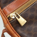 CELINE Macadam Canvas Shoulder Bag PVC Leather Brown Auth ar12296-22