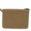 Christian Dior Shoulder Bag Leather Beige Auth ar12309-2