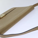 Christian Dior Shoulder Bag Leather Beige Auth ar12309-6