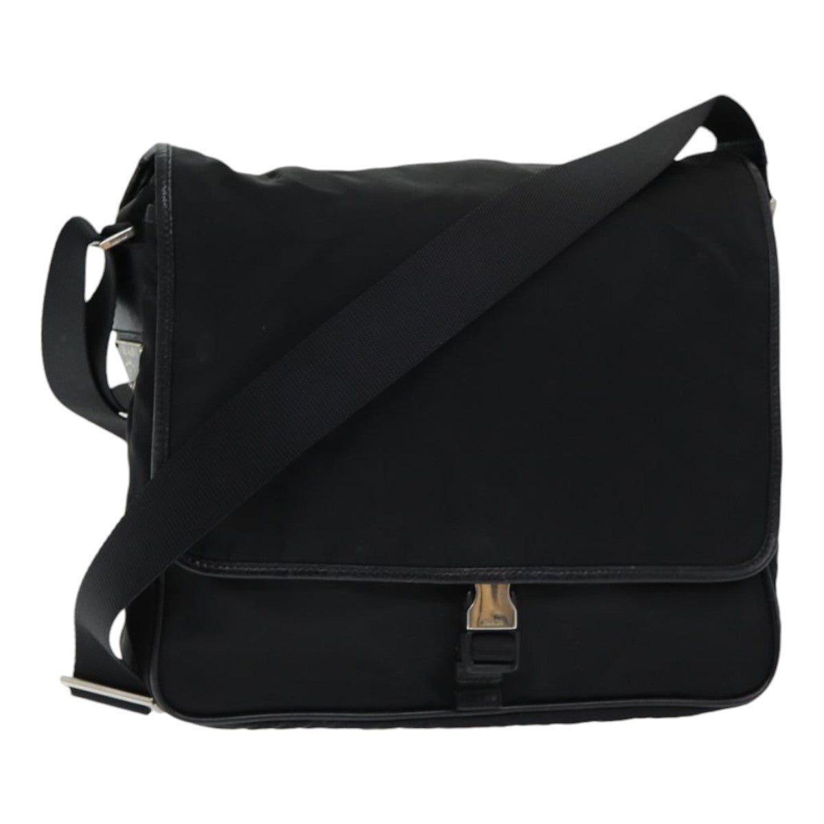 PRADA Shoulder Bag Nylon Black Auth ar12322