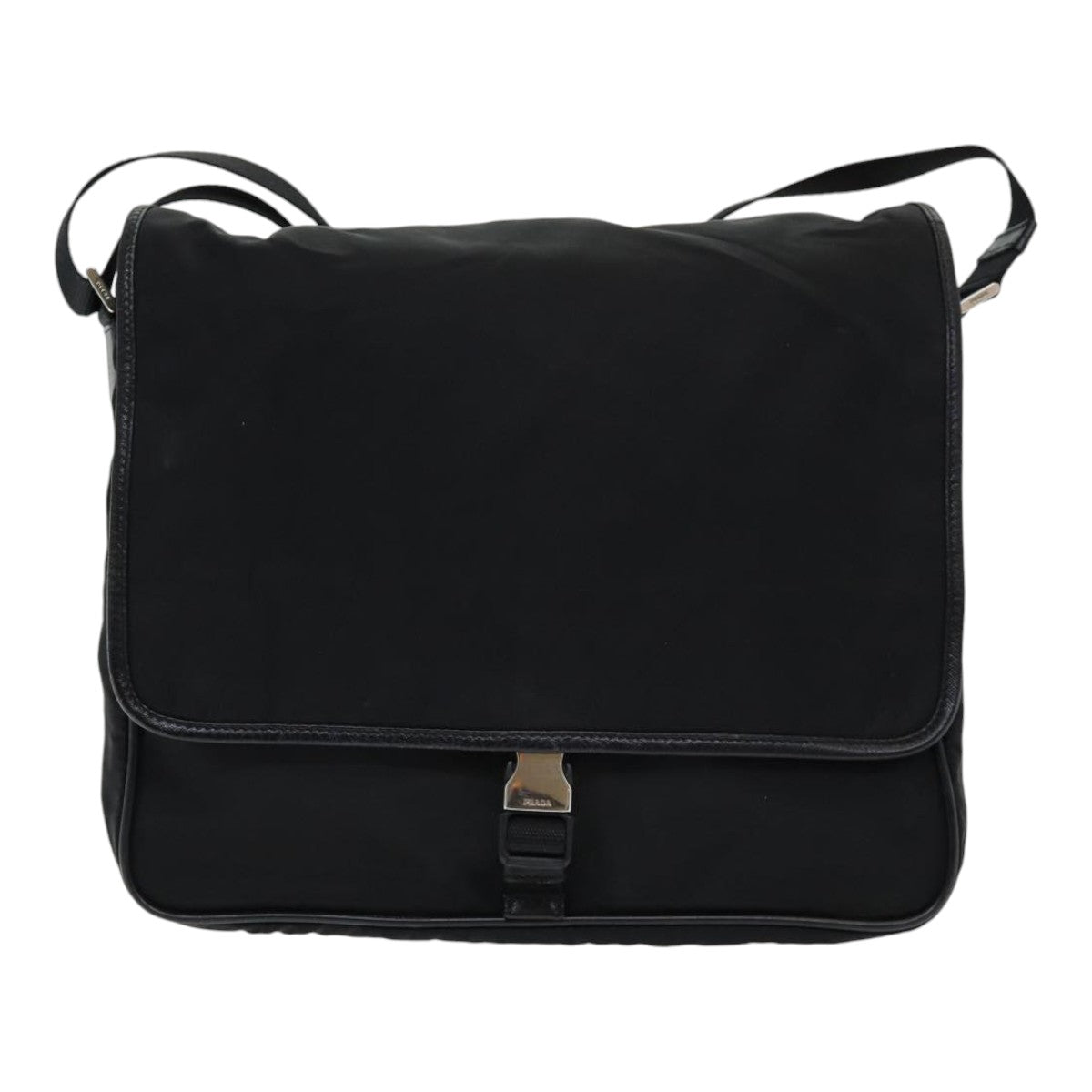 PRADA Shoulder Bag Nylon Black Auth ar12322