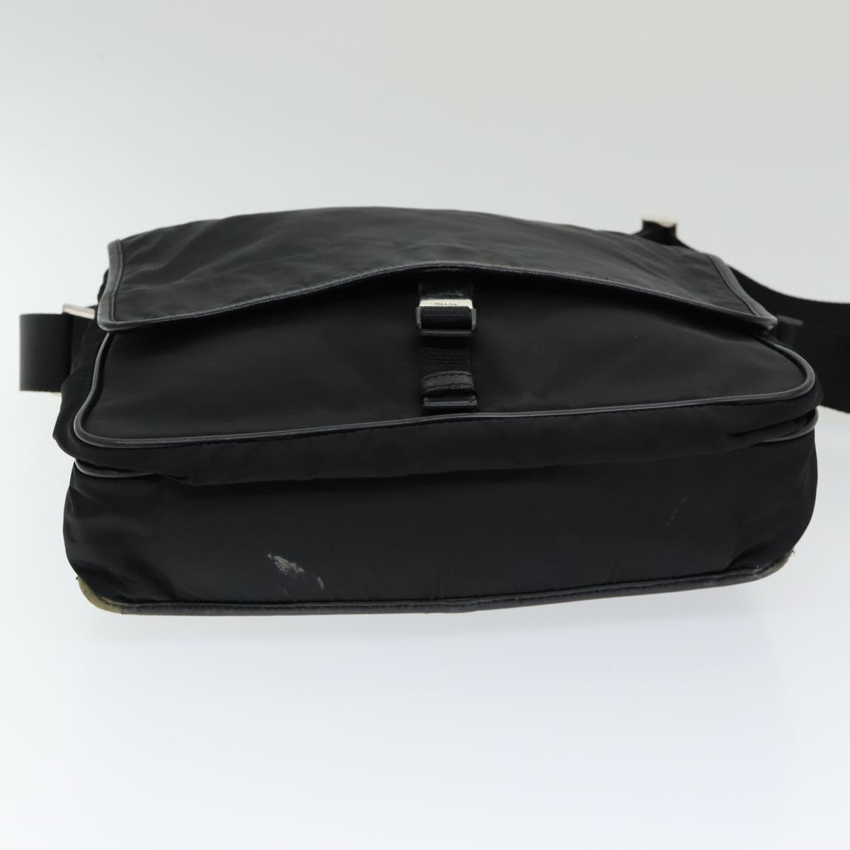 PRADA Shoulder Bag Nylon Black Auth ar12322