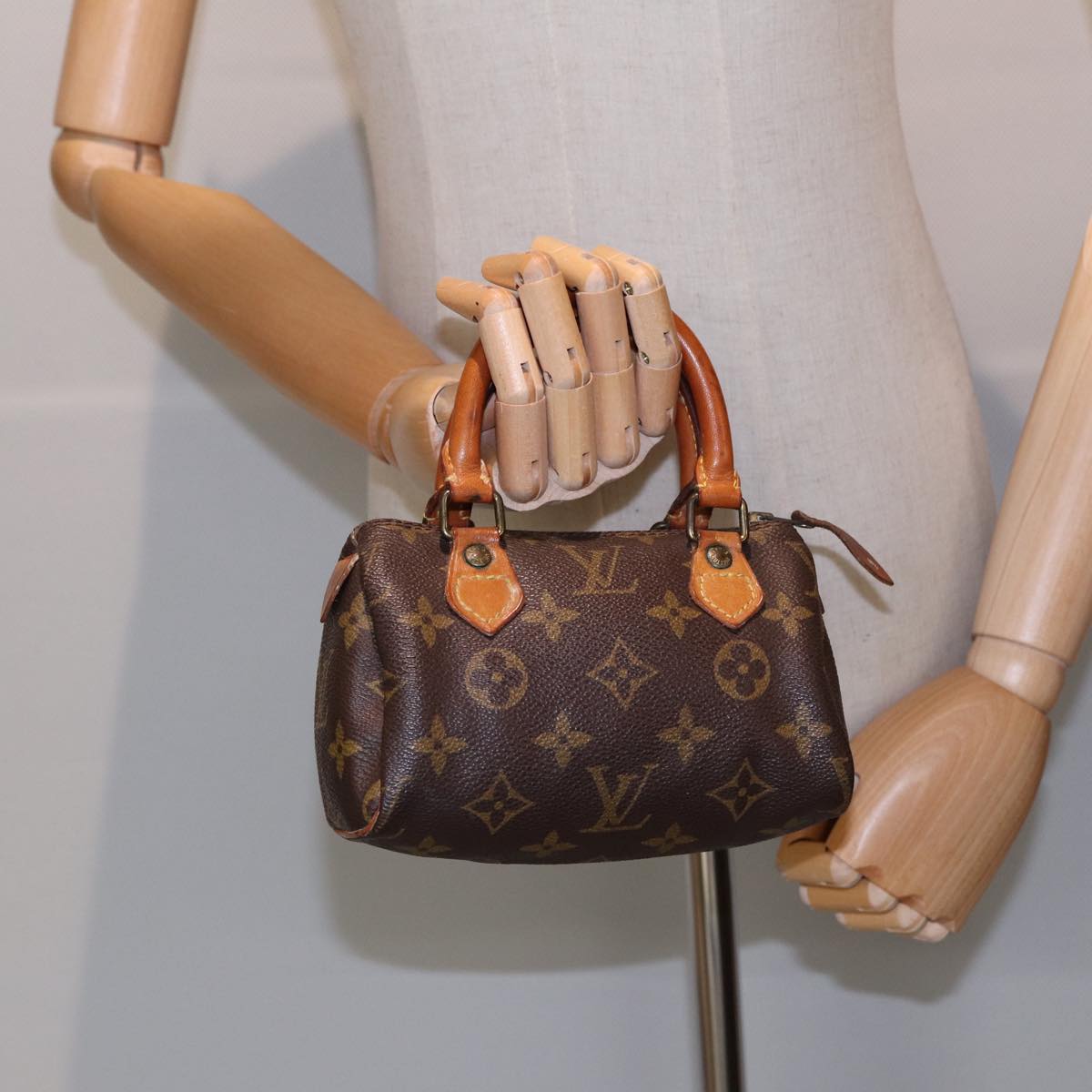 LOUIS VUITTON Monogram Mini Speedy Hand Bag Vintage M41534 LV Auth ar12326