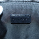 BVLGARI Pouch Canvas Blue Silver Auth ar12334-10