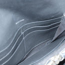 BALENCIAGA Paper Manny Long Wallet Leather Black Silver 371661 Auth ar12342-10