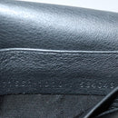 BALENCIAGA Paper Manny Long Wallet Leather Black Silver 371661 Auth ar12342-12