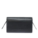 BALENCIAGA Paper Manny Long Wallet Leather Black Silver 371661 Auth ar12342-2