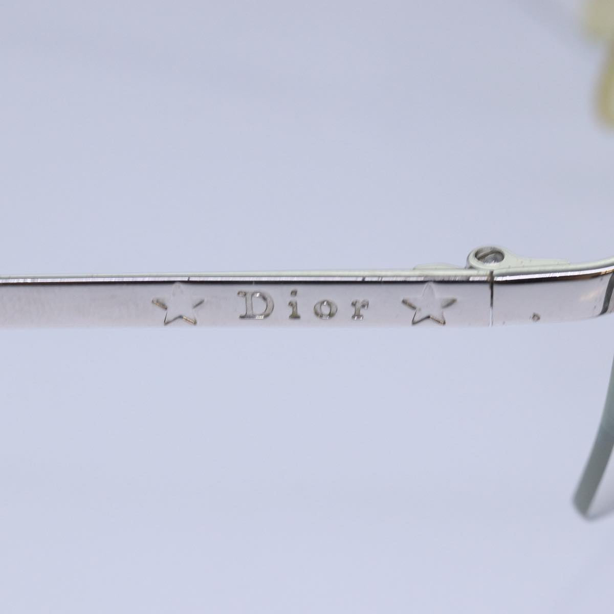 Christian Dior Sunglasses Silver Auth ar12346