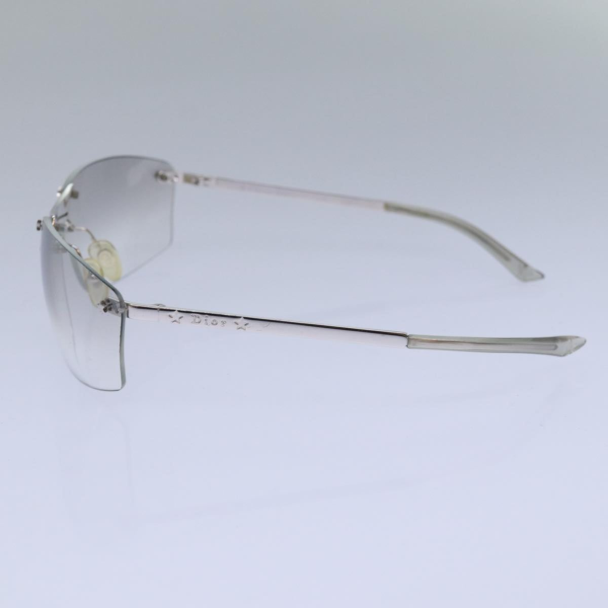 Christian Dior Sunglasses Silver Auth ar12346