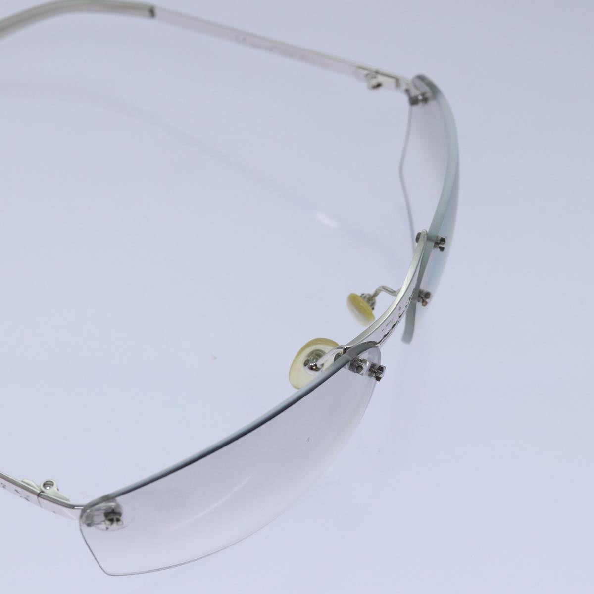 Christian Dior Sunglasses Silver Auth ar12346