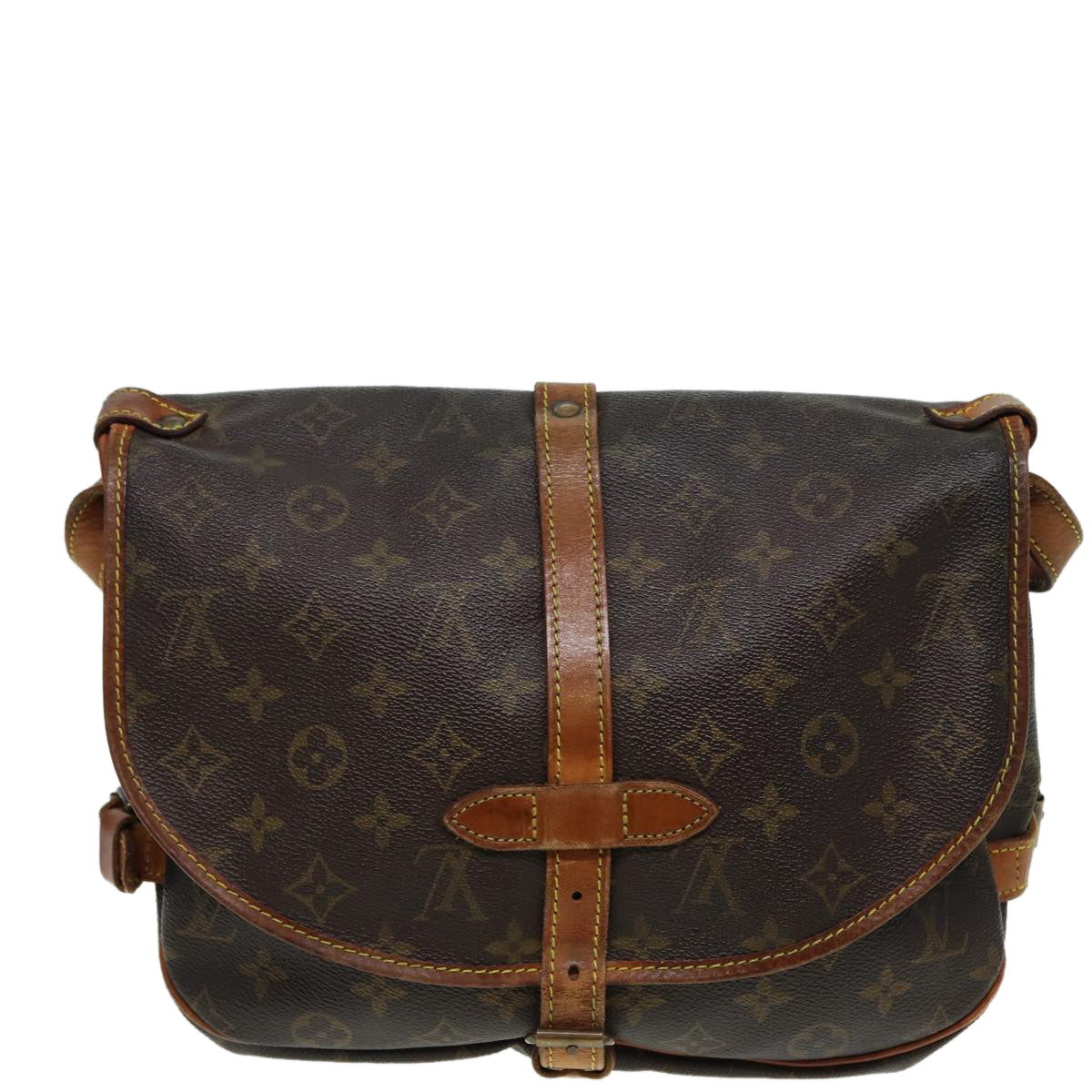 LOUIS VUITTON Monogram Saumur 30 Shoulder Bag M42256 LV Auth ar12348 - 0