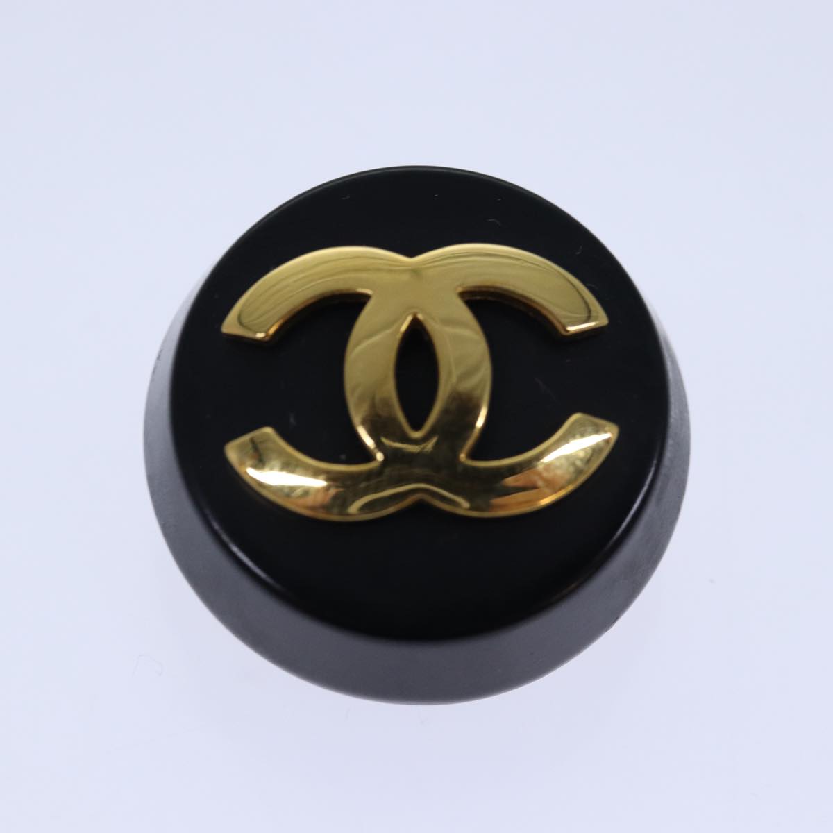 CHANEL COCO Mark Earring metal Gold CC Auth ar12351