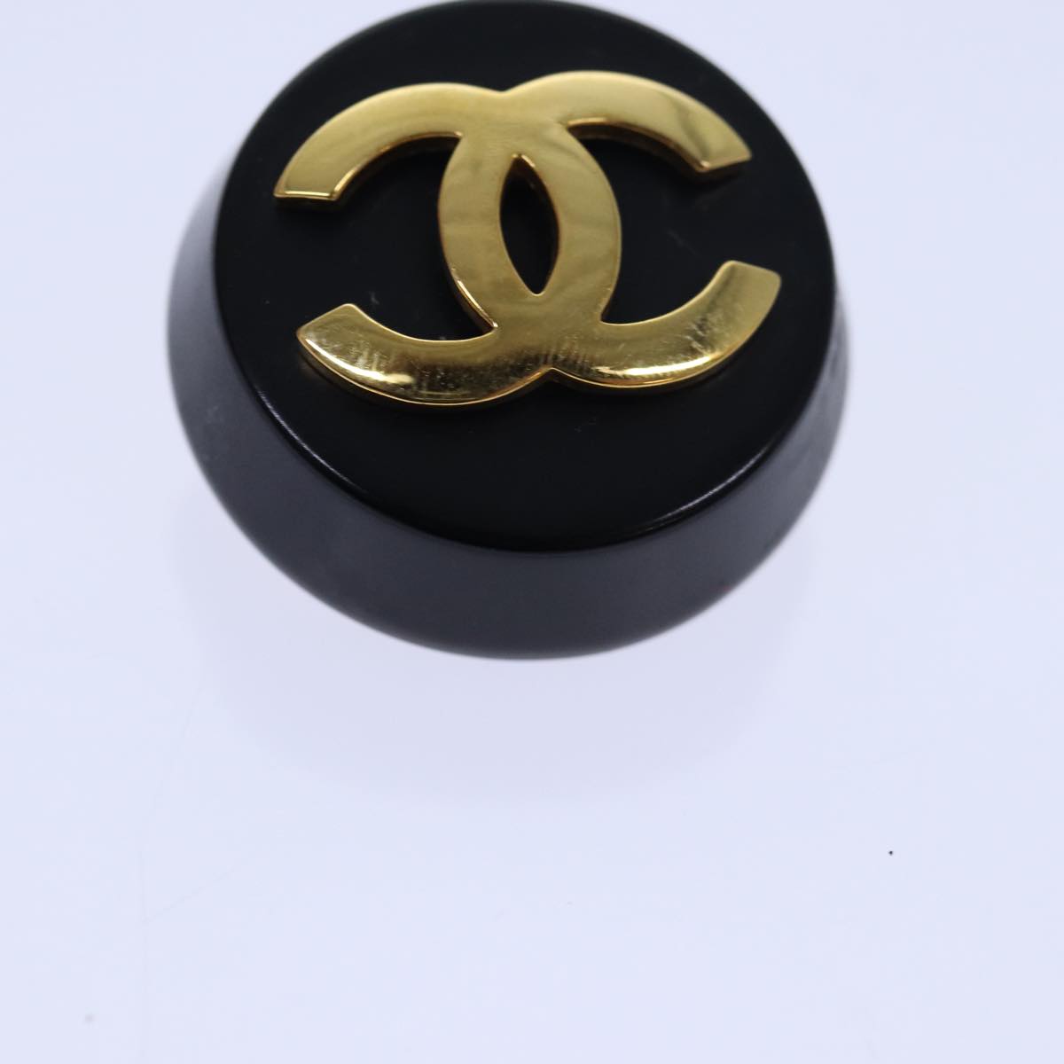 CHANEL COCO Mark Earring metal Gold CC Auth ar12351