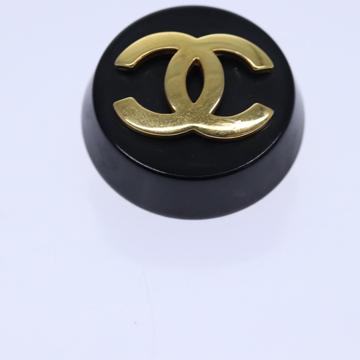 CHANEL COCO Mark Earring metal Gold CC Auth ar12351