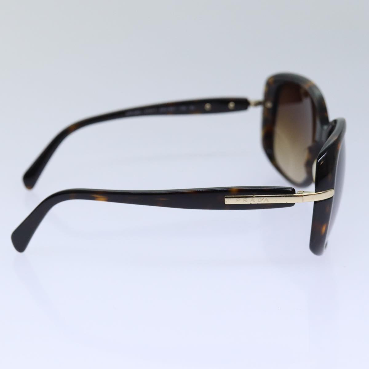 PRADA Sunglasses plastic Brown Auth ar12353