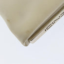 FENDI Shoulder Bag Nylon White Silver Auth ar12395-17