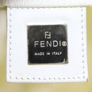 FENDI Shoulder Bag Nylon White Silver Auth ar12395-19