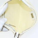FENDI Shoulder Bag Nylon White Silver Auth ar12395-10